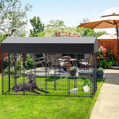 BingoPaw Outdoor Covered Dog Pen & Reviews Wayfair